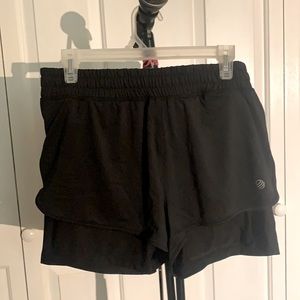 Black athletic shorts